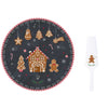 Tortatál Mézeskalács karácsonyi porcelán tortatál lapáttal díszdobozban, 32 cm - Gingerbread