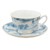 Bögre, csésze Moya Blue távol keleti tájas porcelán csésze aljjal