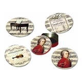 Tányéralátét, poháralátét Mozart Poháralátét fém-parafa 4db-os szett