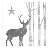 Szalvéta Mystic Deer Silver White papírszalvéta 33*33cm 20db-os