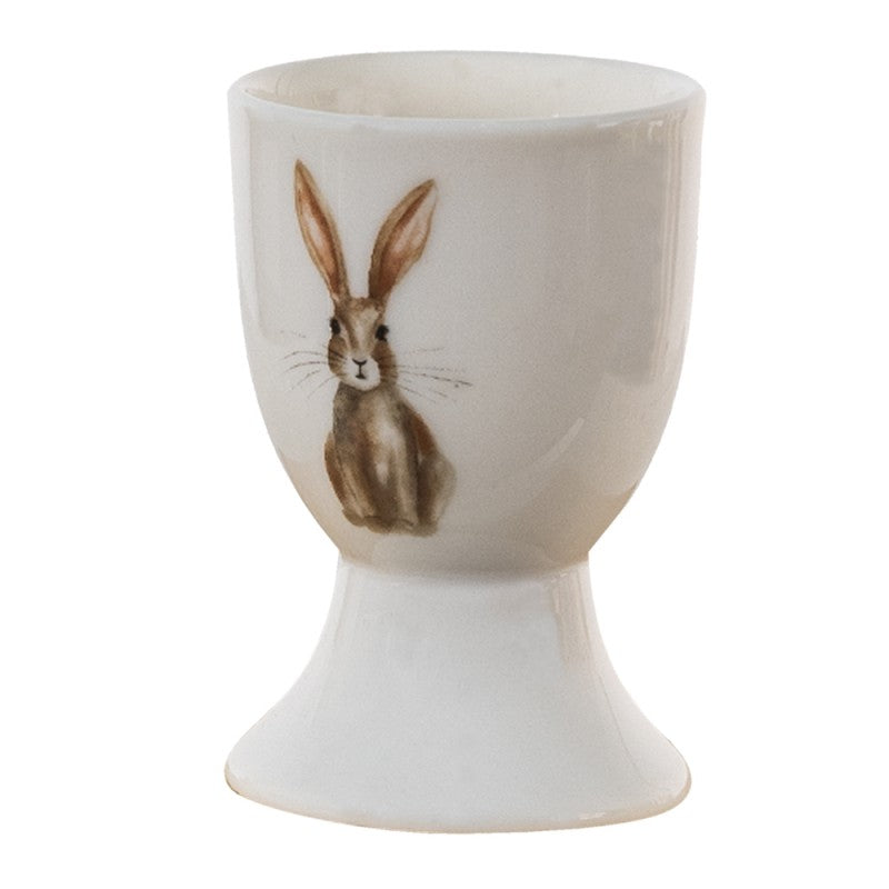 Tojástartó Nyuszis húsvéti porcelán lágytojástartó Rustic Easter Bunny