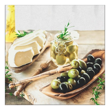 Szalvéta Olives and Cheese papírszalvéta 33x33 cm 20 db-os
