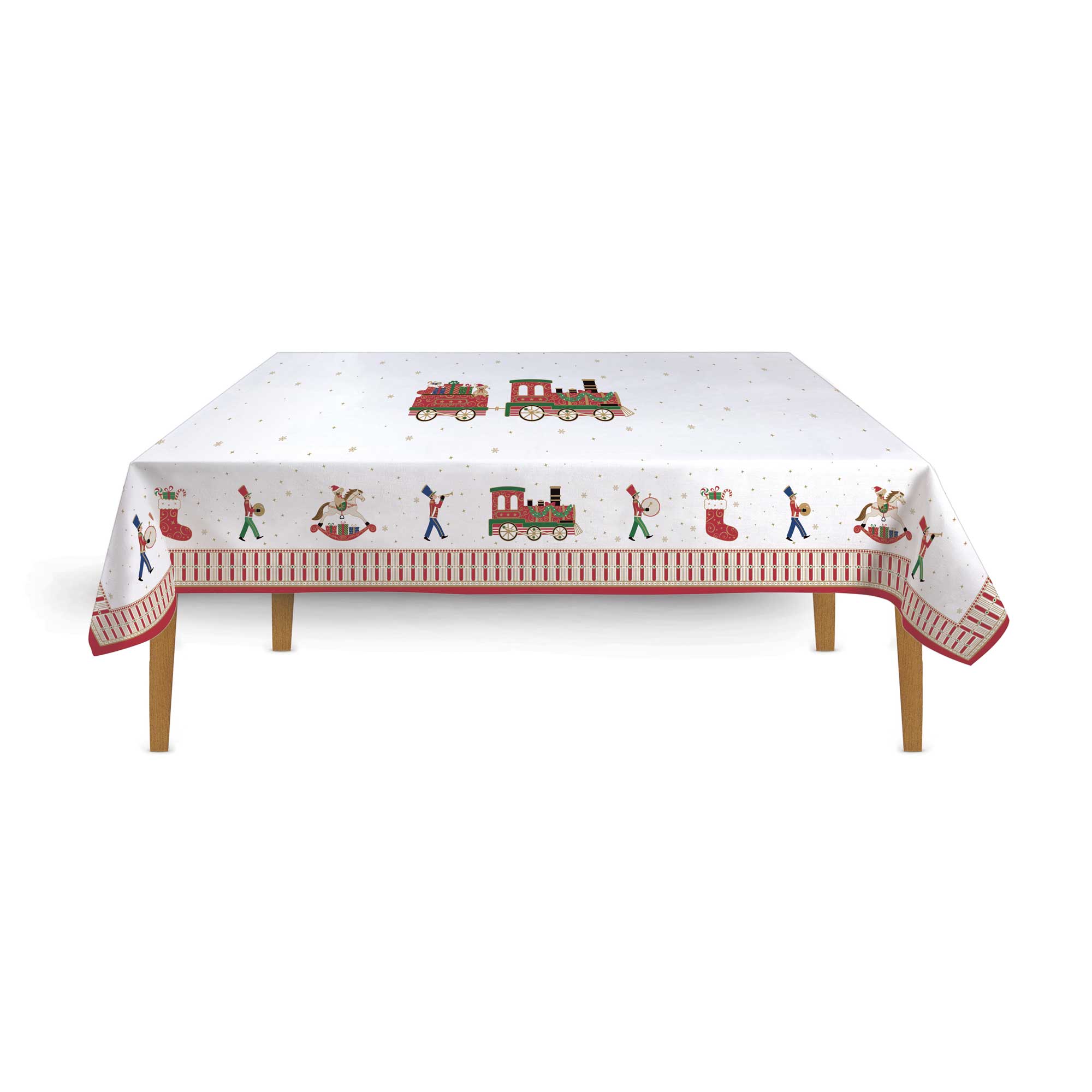 Edényfogó kesztyű Pamut karácsonyi mintás asztalterítő 145X250 cm Polar Express