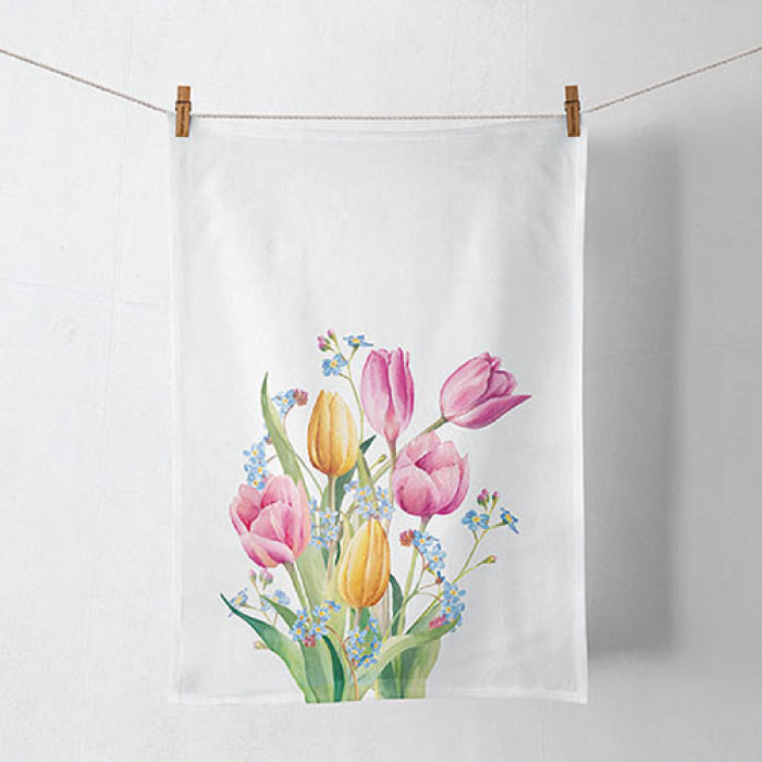 Konyharuha Pamut konyharuha tulipán virágos 50x70 cm