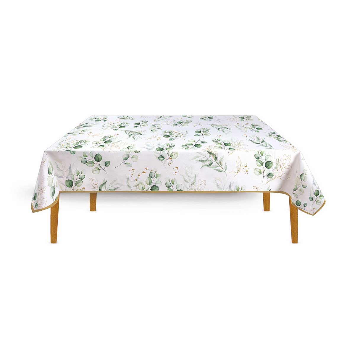 Asztalterítő Pamut levél mintás asztalterítő 145x250 cm Botanique