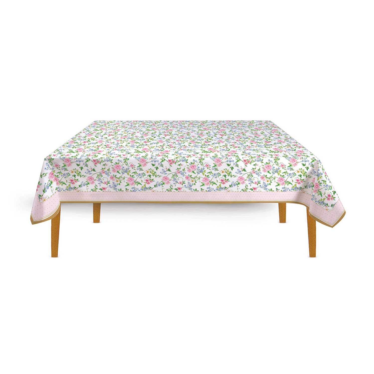 Asztalterítő Pamut rózsás asztalterítő 145x250 cm