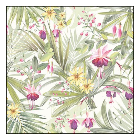 Szalvéta Papírszalvéta 33x33 cm 20 db-os Exotic Leaves