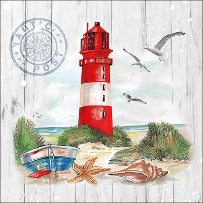 Szalvéta Papírszalvéta 33x33 cm 20 db-os Lighthouse