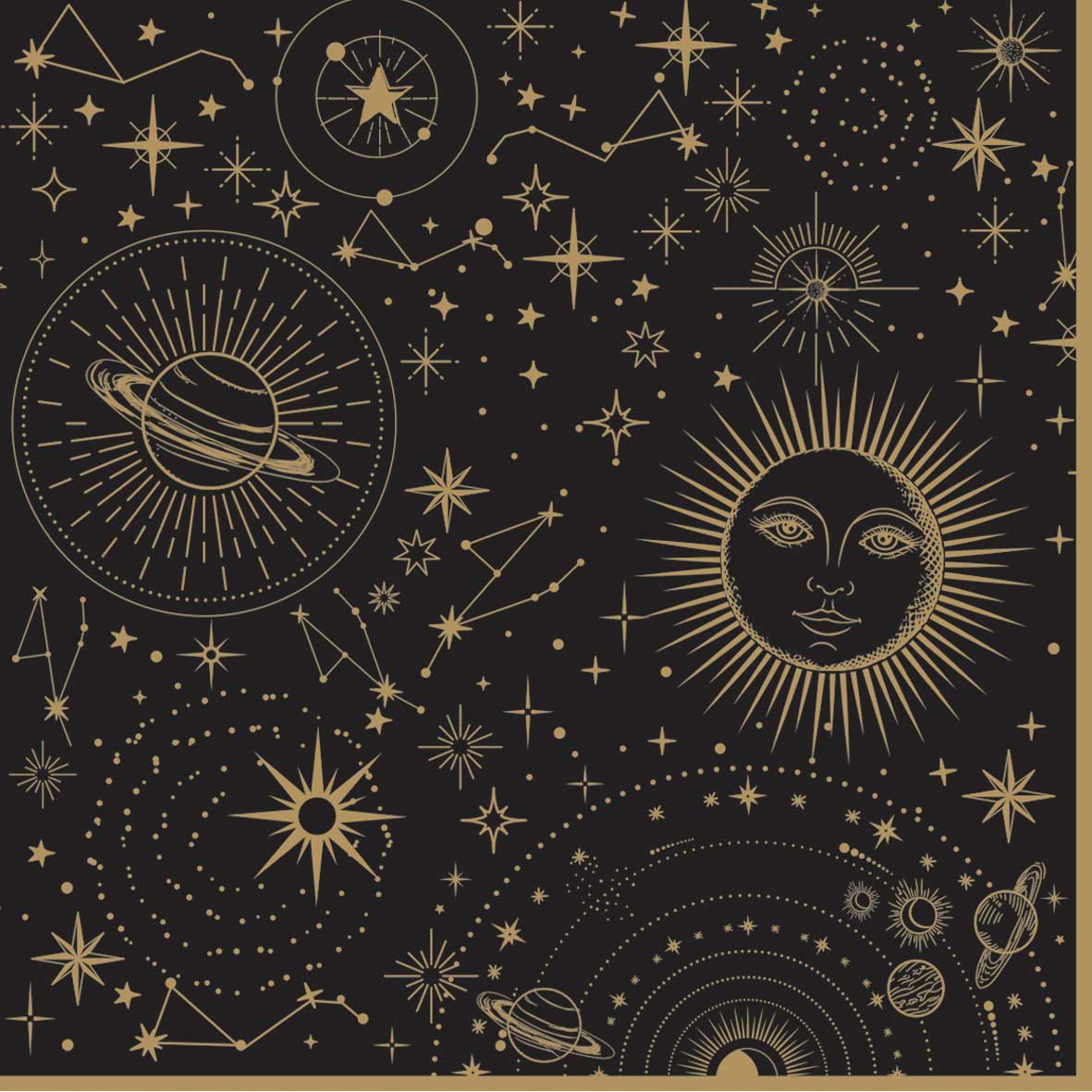 Szalvéta Papírszalvéta 33x33 cm Coffee Mania Celestial