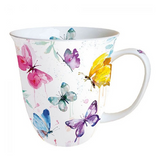 Bögre, csésze Pillangós Porcelán bögre Butterfly Collection 400 ml
