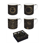 Teáskanna Porcelán bögre 4 db-os szett Coffee Mania Celestial