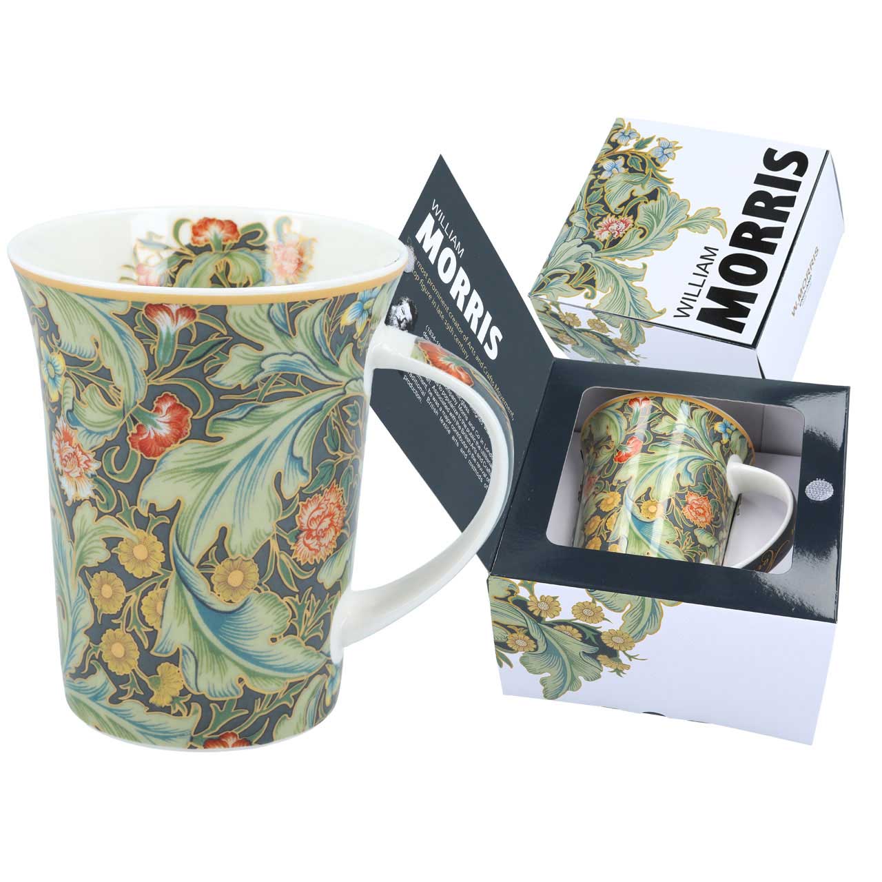 Bögre, csésze Porcelán bögre William Morris díszdobozban 350 ml