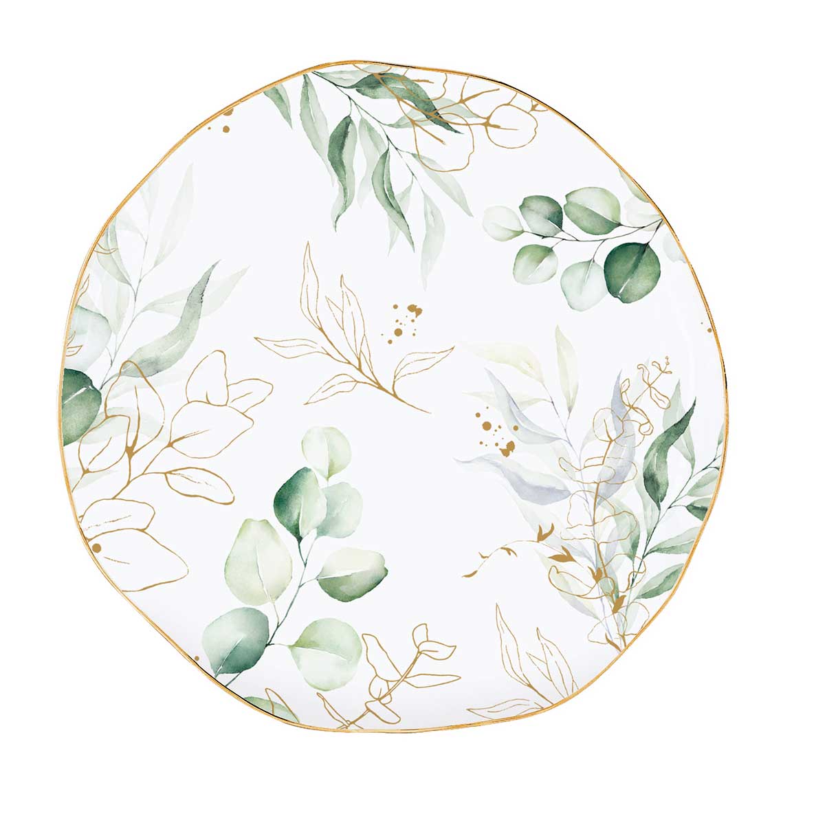 Tányér, étkészlet Porcelán desszertes tányér 19 cm Botanique