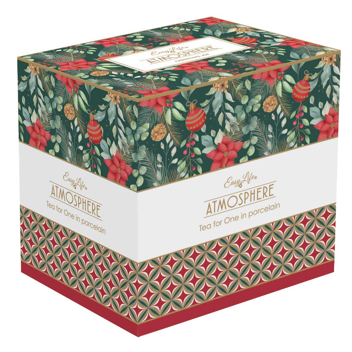 Teáskanna Porcelán egyszemélyes karácsonyi teáskészlet Coffee Mania Christmas Joy
