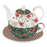 Teáskanna Porcelán egyszemélyes karácsonyi teáskészlet Coffee Mania Christmas Joy