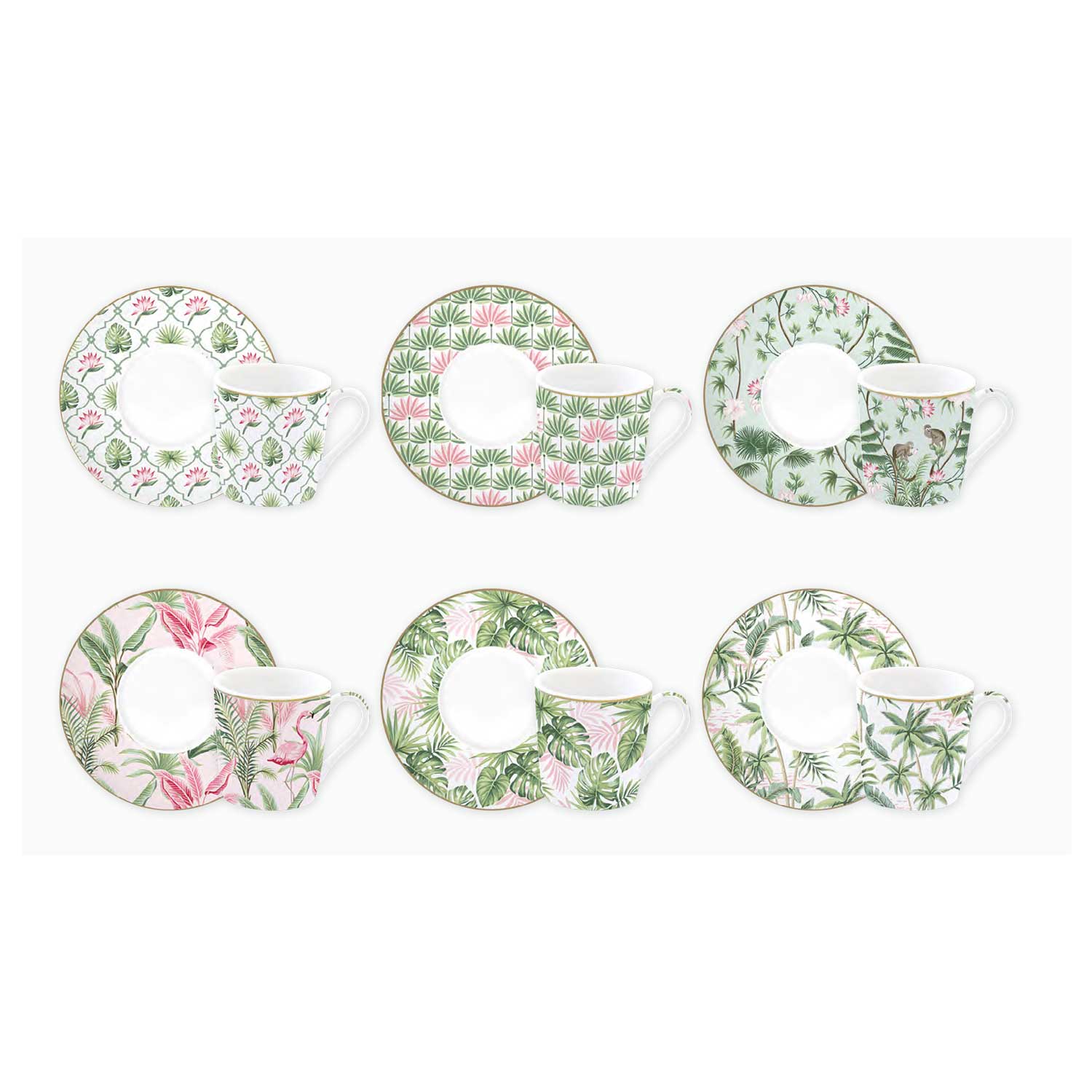 Bögre, csésze Porcelán eszpresszó csésze Coffee Mania Wild Tropical