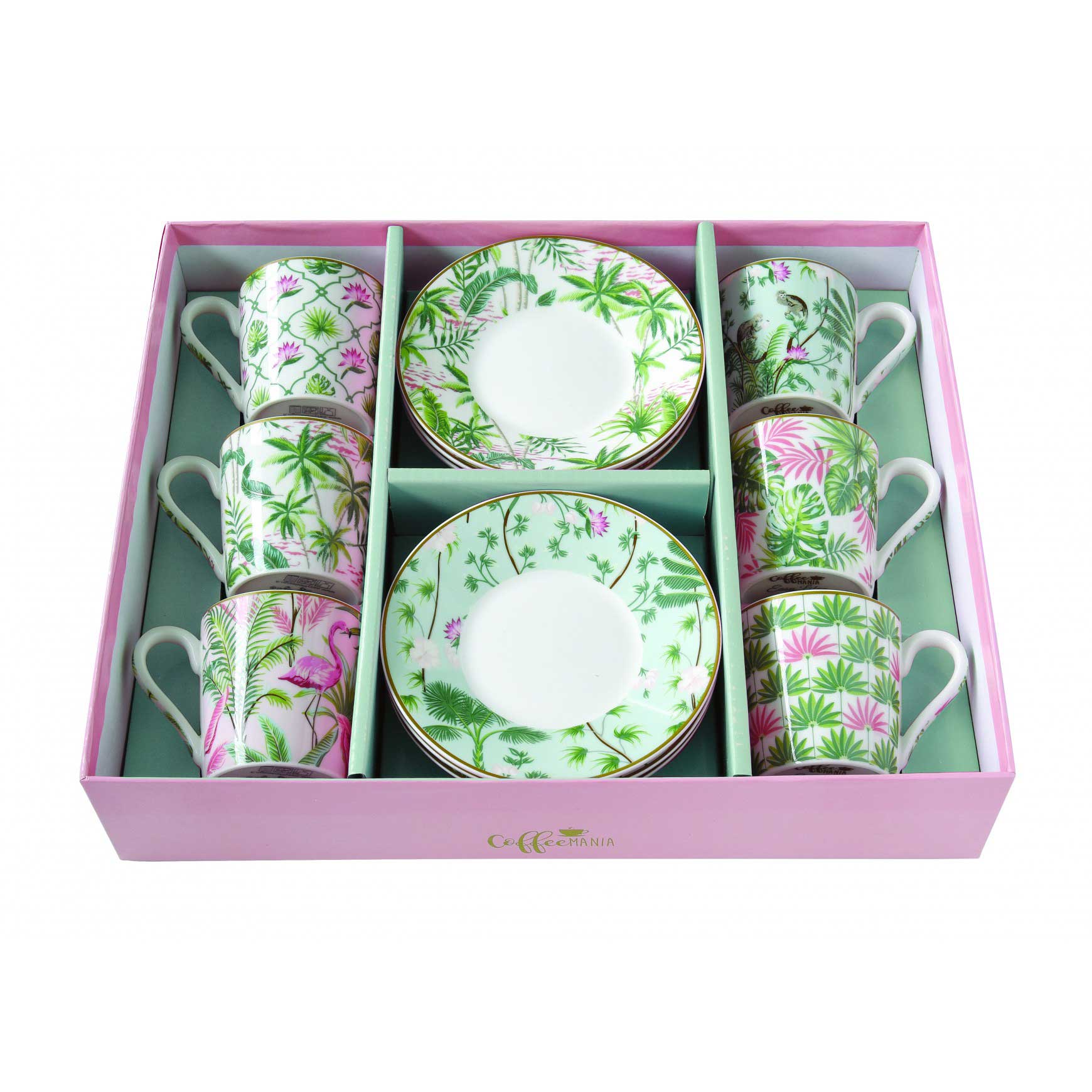 Bögre, csésze Porcelán eszpresszó csésze Coffee Mania Wild Tropical