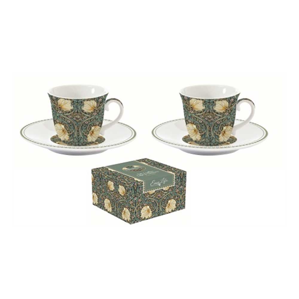Bögre, csésze Porcelán eszpresszó csésze William Morris Black