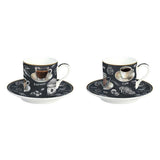 Bögre, csésze Porcelán eszpresszó kávés csésze 2 db díszdobozban Barista