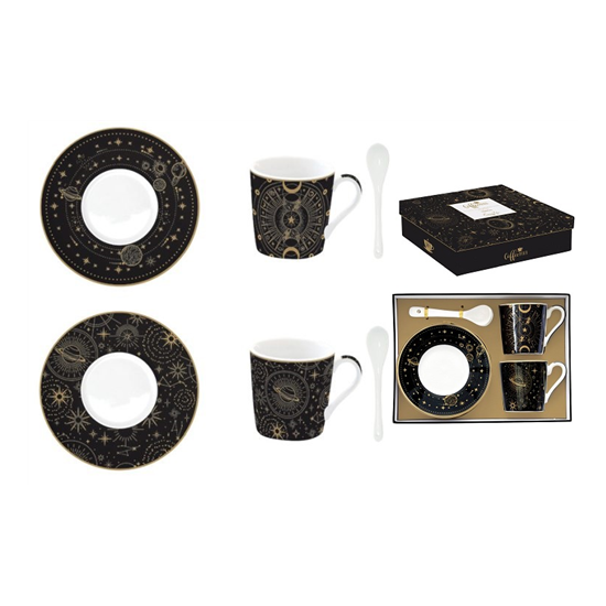 Teáskanna Porcelán eszpresszó kávés csésze 2 db-s szett Coffee Mania Celestial