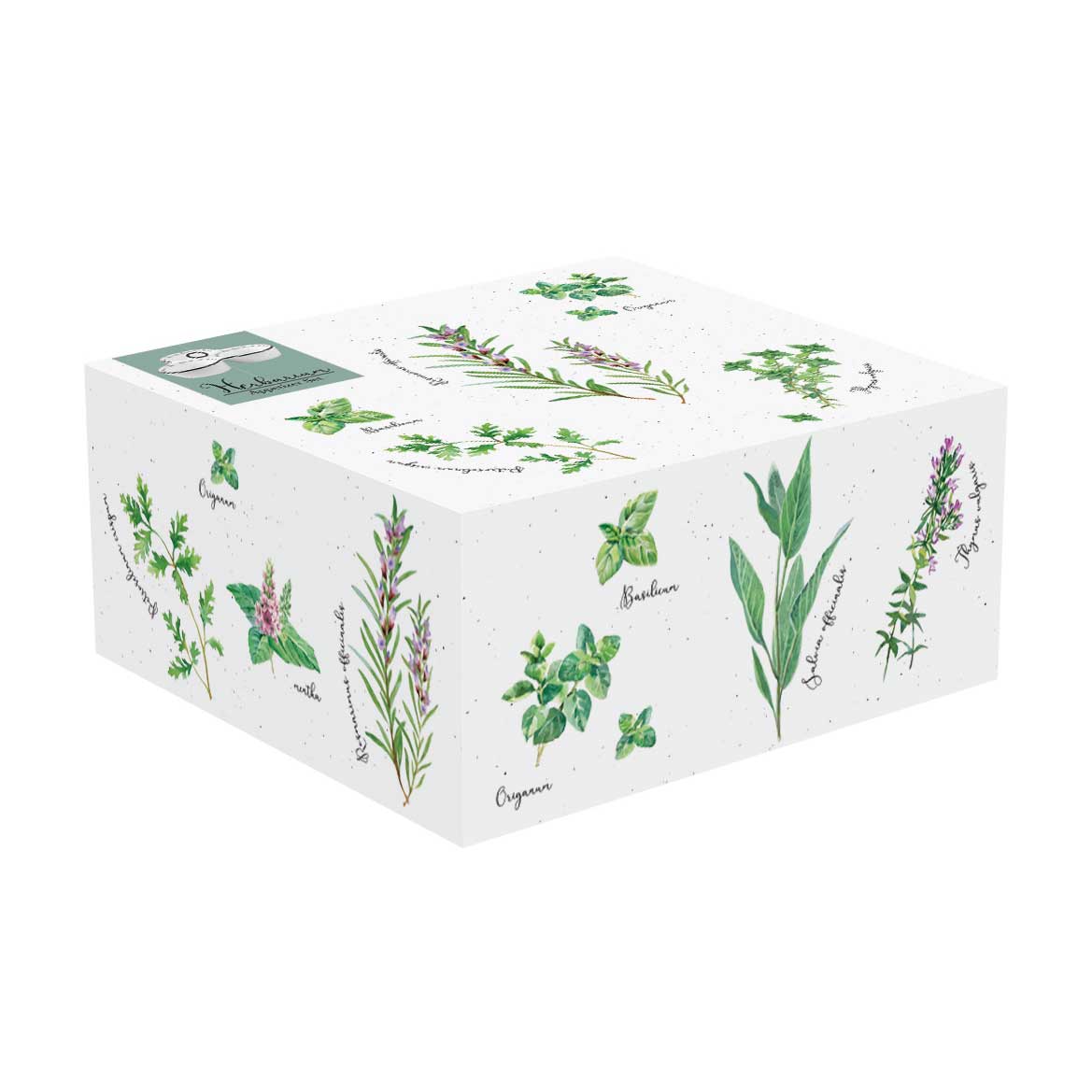 Tál Porcelán fűszernövényes kínálótál 3 részes Herbarium