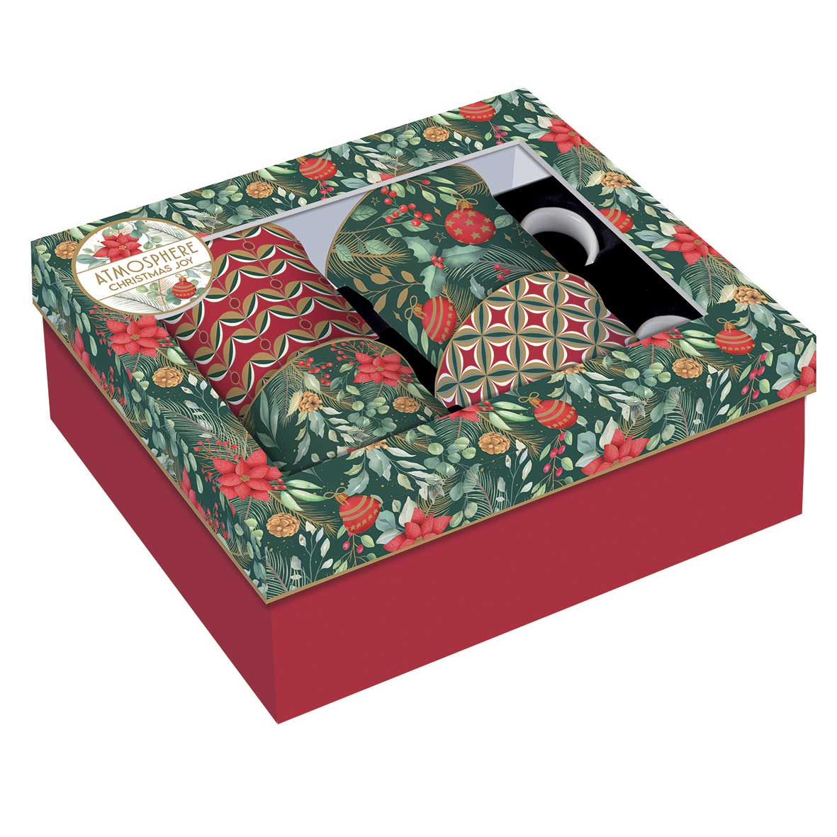 Bögre Porcelán karácsonyi teás bögre négy személyes Coffee Mania Christmas Joy