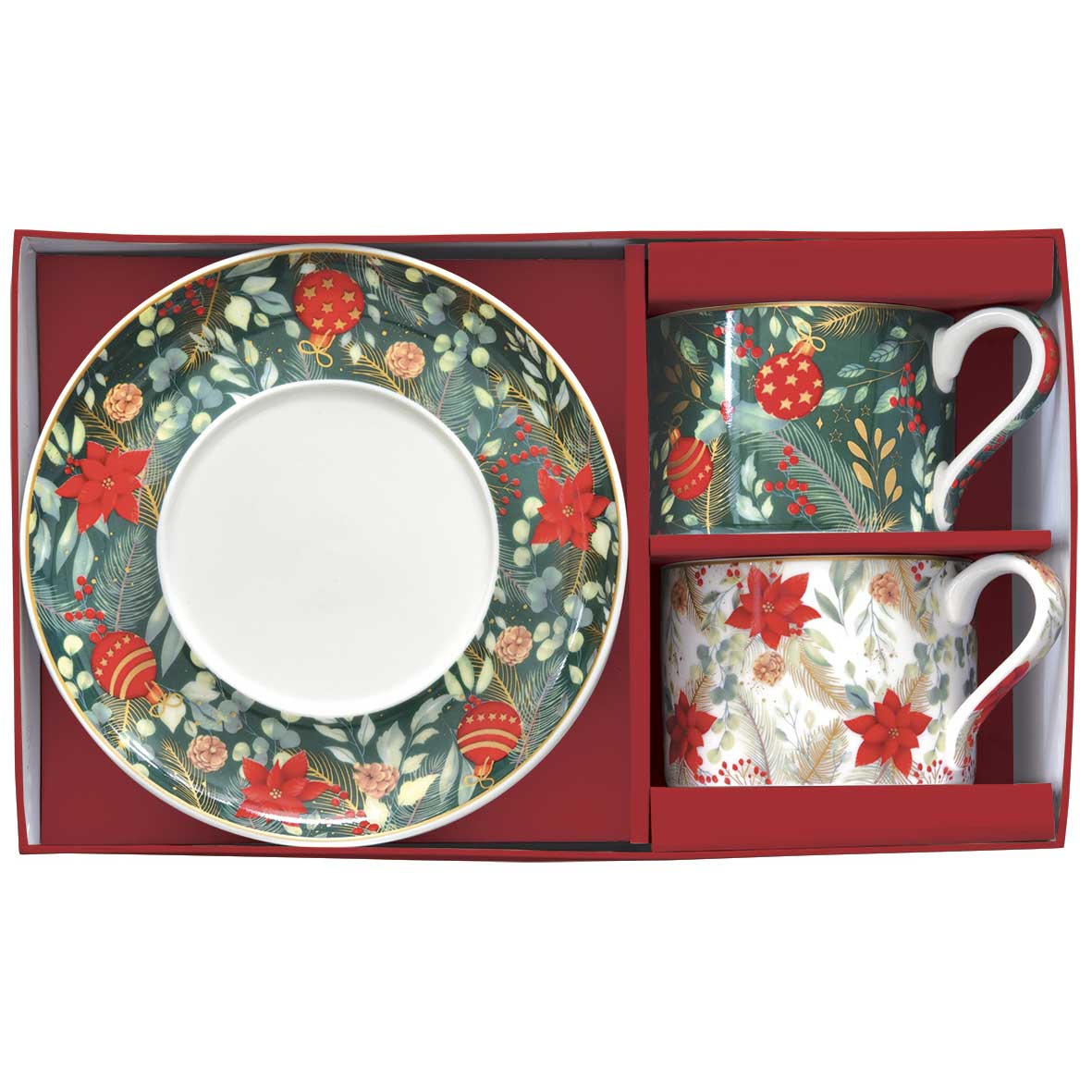 Bögre Porcelán karácsonyi teás csésze két személyes Coffee Mania Christmas Joy