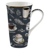 Bögre, csésze Porcelán kávés nagy bögre díszdobozban Barista