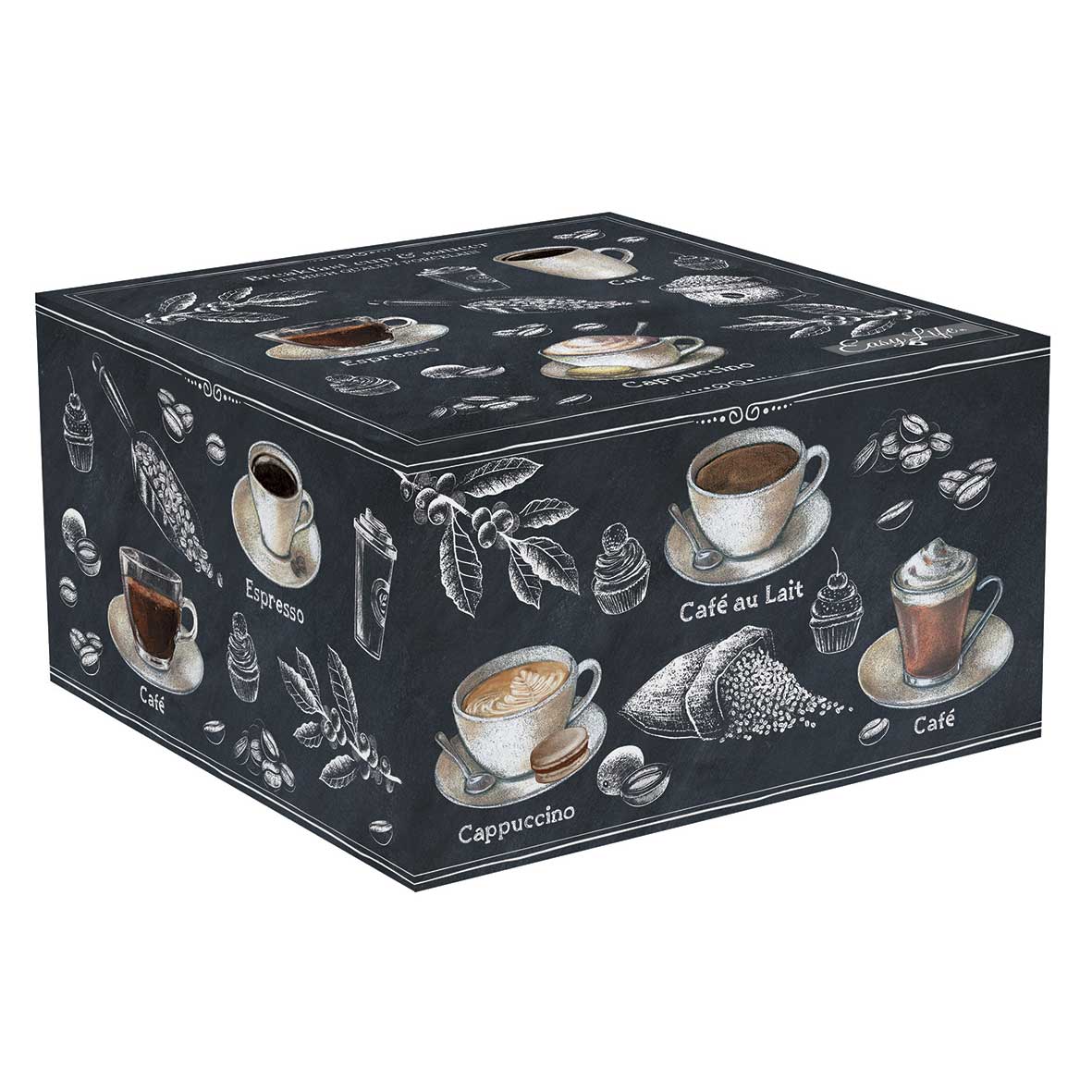 Bögre, csésze Porcelán kávés nagy csésze díszdobozban Barista