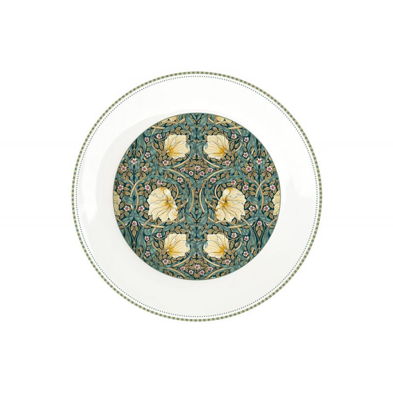 Tányér, étkészlet Porcelán lapostányér William Morris Black