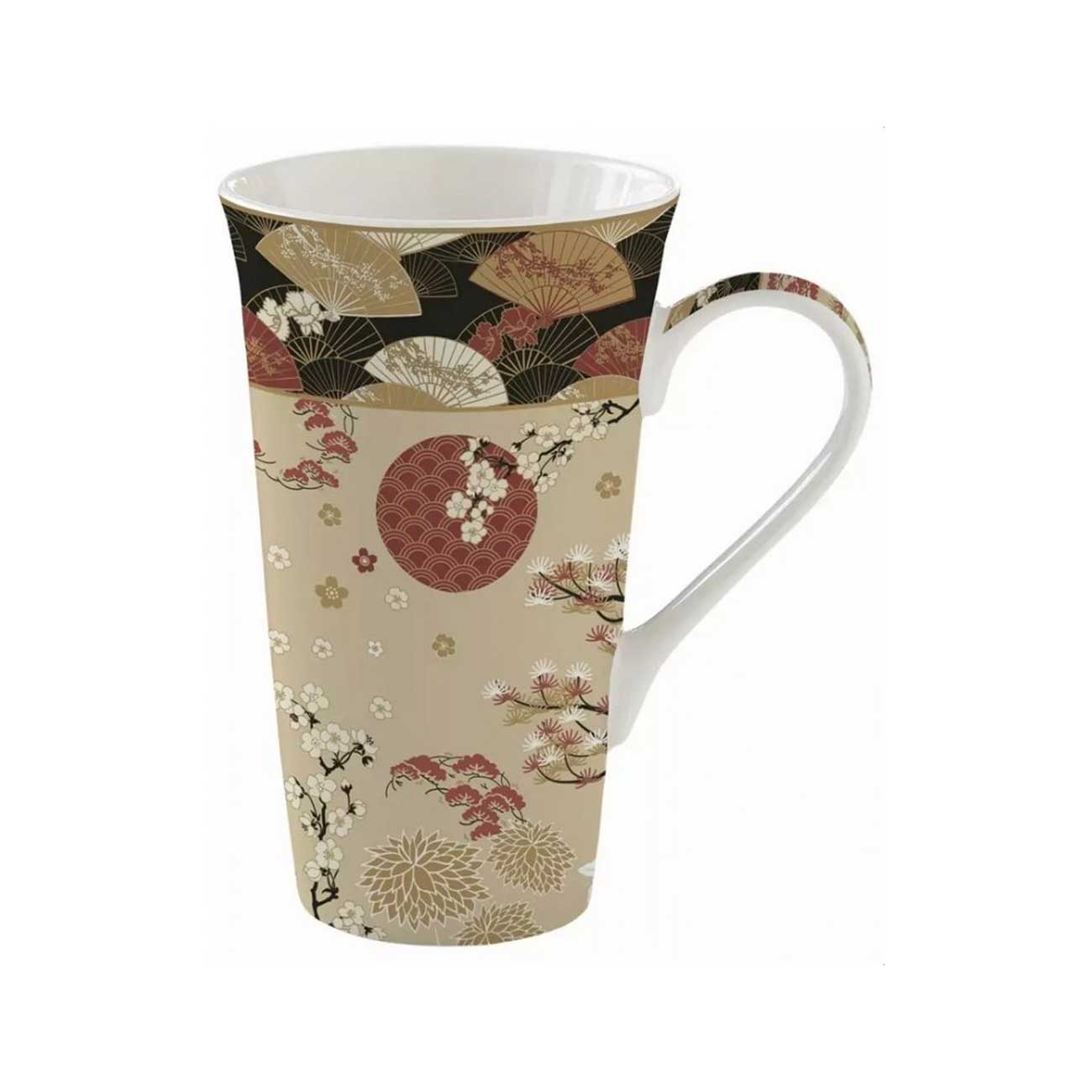 Bögre, csésze Porcelán nagy méretű bögre 600 ml Coffee Mania Kimono