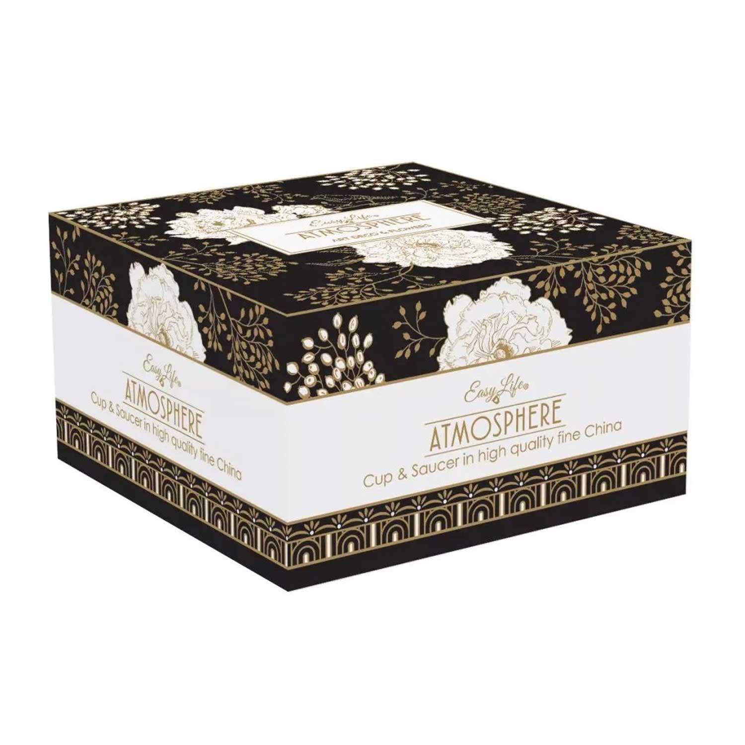 Bögre, csésze Porcelán nagy reggeliző csésze 400 ml Coffee Mania Art Deco & Flowers