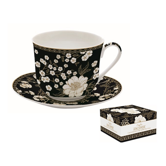 Bögre, csésze Porcelán nagy reggeliző csésze 400 ml Coffee Mania Art Deco & Flowers
