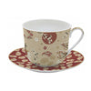Bögre, csésze Porcelán nagy reggeliző teás csésze aljjal Coffee Mania Kimono