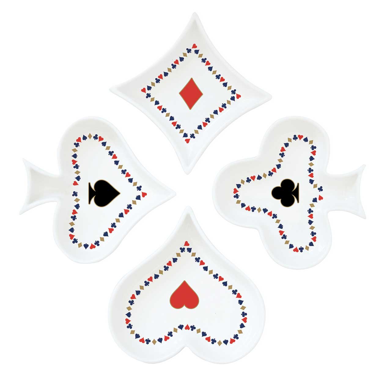 Tálka Porcelán tálka 4 db-s szett Coffee Mania Casino Royal
