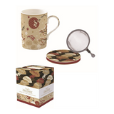 Bögre, csésze Porcelán teás bögre szűrővel Coffee Mania Kimono