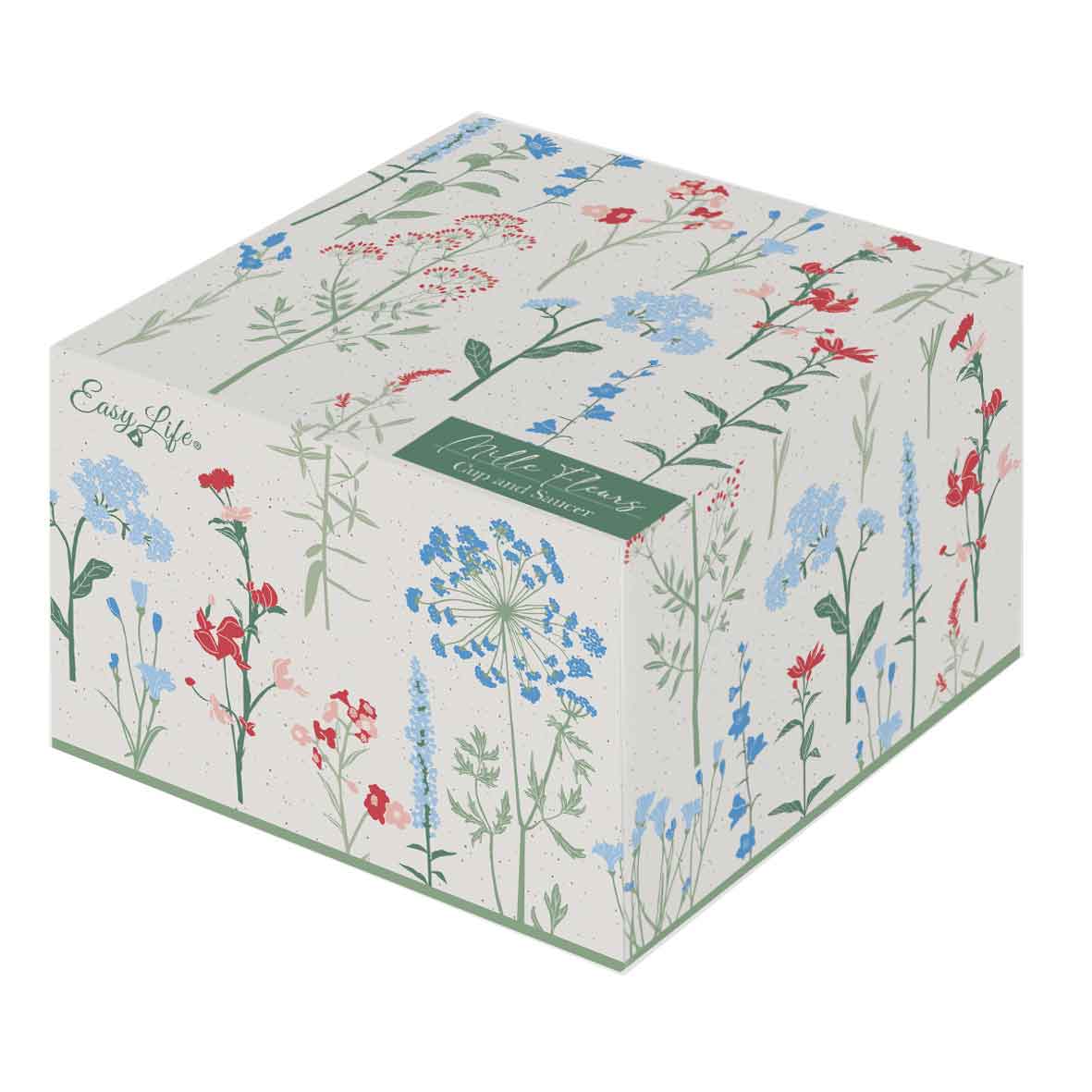 Tányér, étkészlet Porcelán teás csésze Mille fleurs Blue