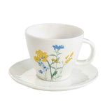 Tányér, étkészlet Porcelán teás csésze Mille fleurs Yellow