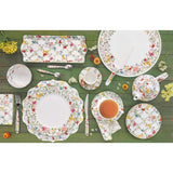 Tányér, étkészlet Porcelán virág mintás mélytányér Garden Dreams
