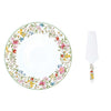 Tortatál Porcelán virág mintás tortaál lapáttal díszdobozban Garden Dreams