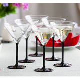 Pohár Royal Leerdam Onyx üveg martinis pohár készlet - 6 darabos 260 ml