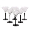 Pohár Royal Leerdam Onyx üveg martinis pohár készlet - 6 darabos 260 ml