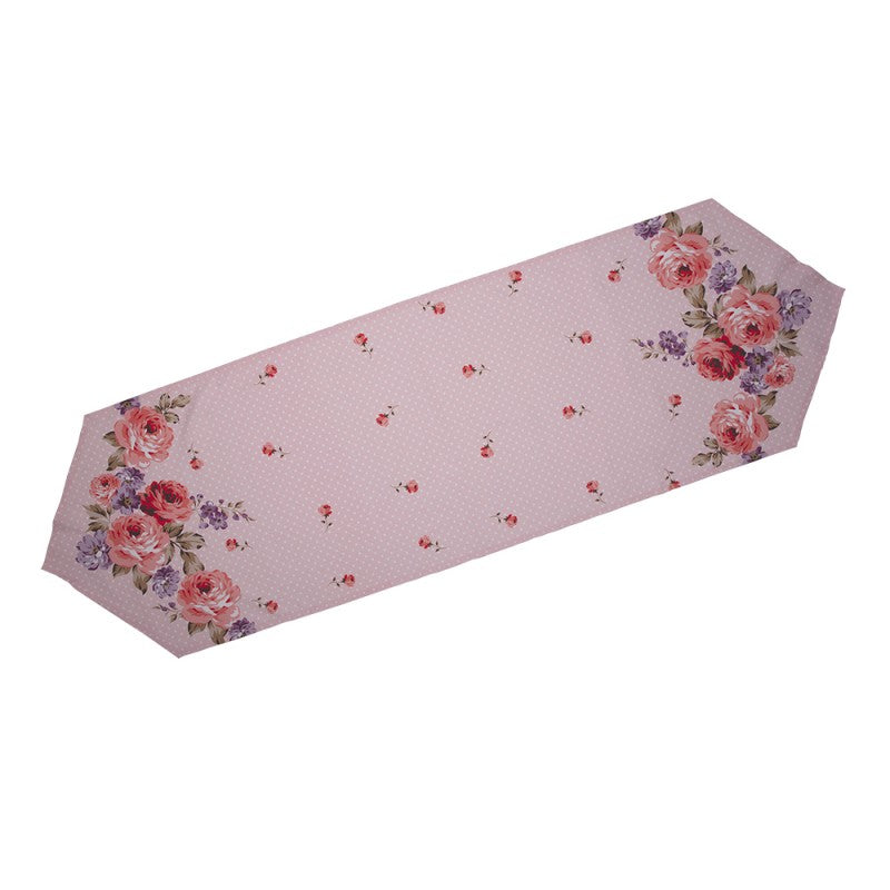 Asztalterítő Rózsa virágos pamut asztali futó 50x160 cm Dotty Rose