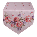 Asztalterítő Rózsa virágos pamut asztali futó 50x160 cm Dotty Rose