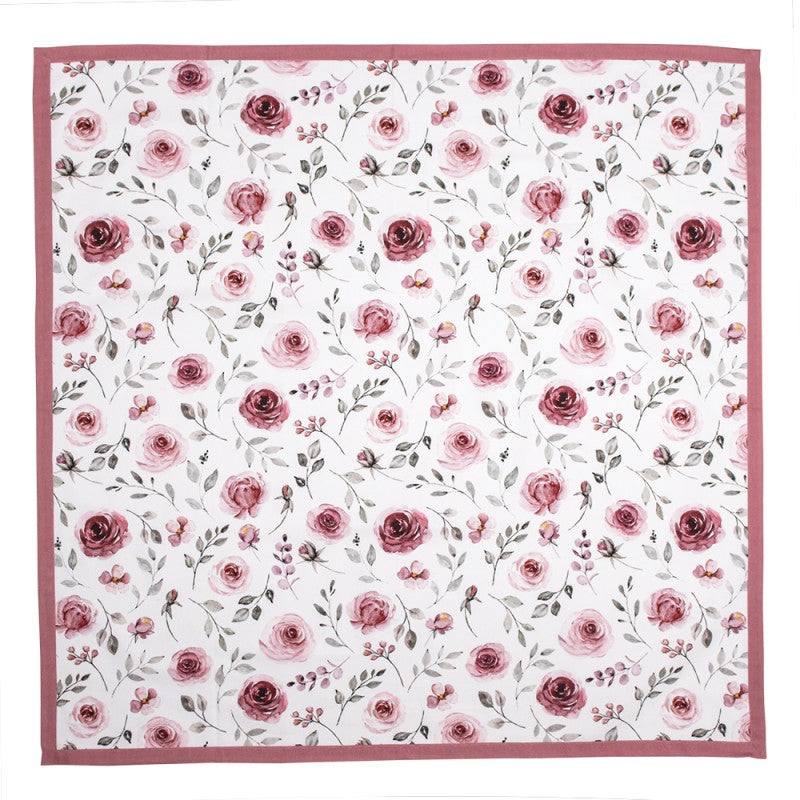 Asztalterítő Rózsa virágos pamut asztalterítő Rustic Rose