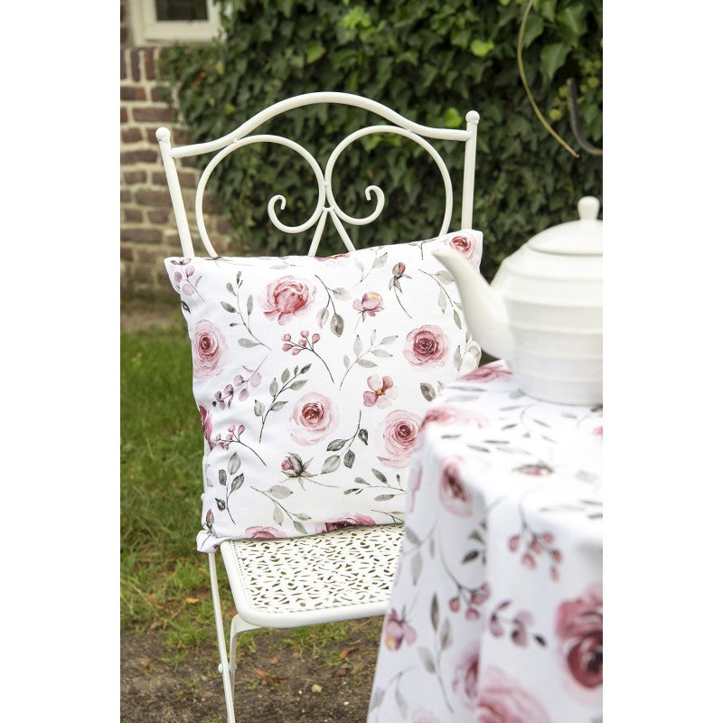 Edényalátét Rózsa virágos pamut díszpárna huzat Rustic Rose