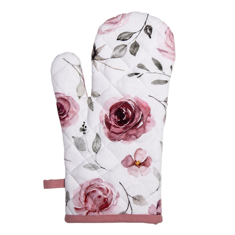 Edényfogó kesztyű Rózsa virágos pamut edényfogó kesztyű Rustic Rose
