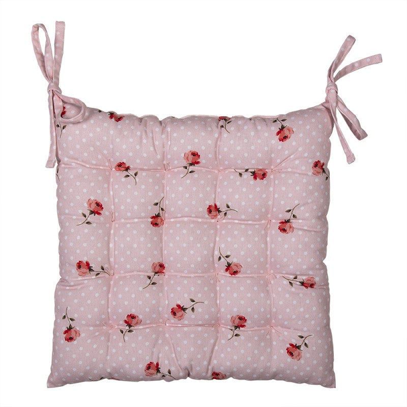 Székpárna Rózsa virágos pamut székpárna Dotty Rose