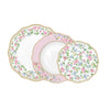 Tányér, étkészlet Rózsás 18 részes porcelán étkészlet Garden Joy White