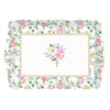 Tálca Rózsás műanyag tálca 33x22 cm Garden Joy